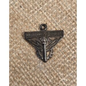 Vintage Sterling Silver Science Club Of America Charm - Art Deco Style